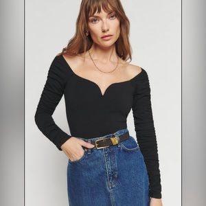 NWT Reformation Aloura Knit Top